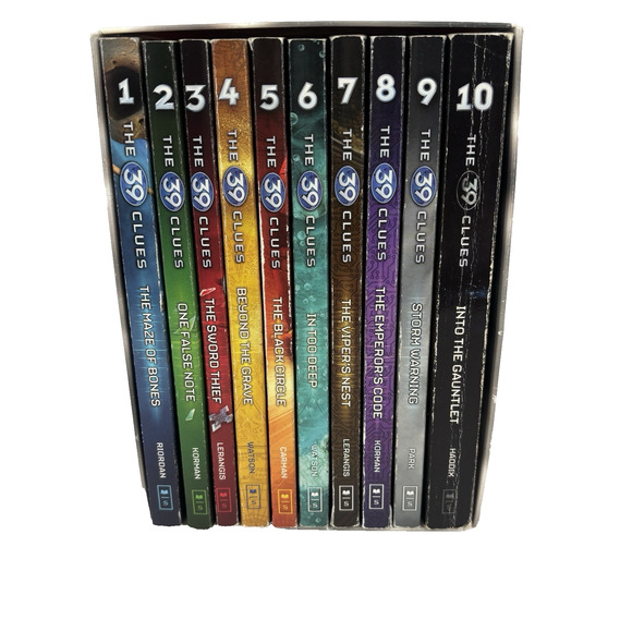 The 39 Clues Boxed Paperback Set 10 Volumes Scholastic No Poster No Cards - Picture 2 of 10